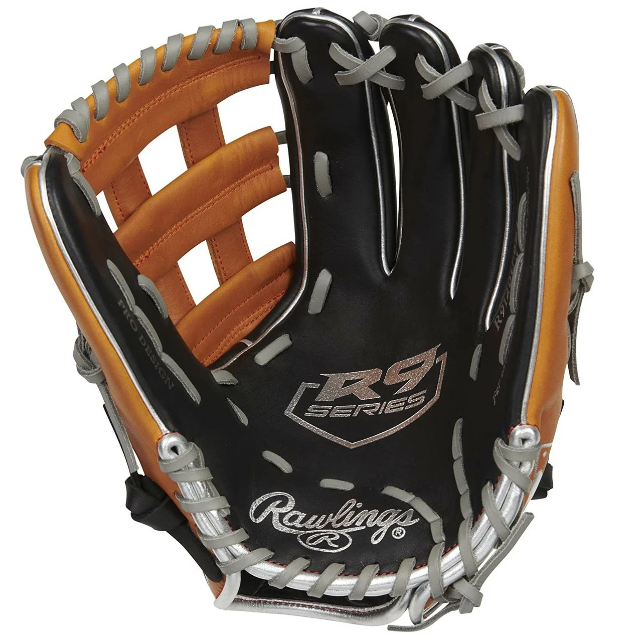 Rawlings R9 Contour Baseball Glove 12 Inch Pro H-Web Right Hand Throw 2 Rawlings R9 Contour Baseball Glove 12 Inch Pro H-Web Right Hand Throw - Image 2