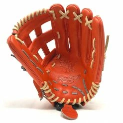 Rawlings Heart Of The Hide Red Orange 442 Camel Lace Baseball Glove 12.75 Inch Right Hand Throw -Baseball Gloves Sales Store 5 54140.1666037917