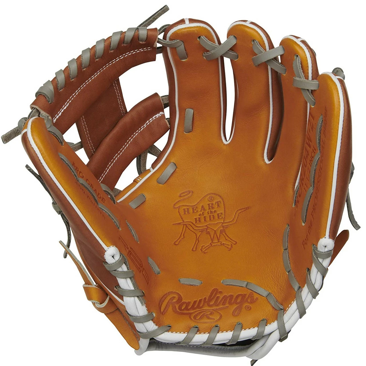 Rawlings Heart Of The Hide R2G Baseball Glove Tan Timberglaze Grey 11.5 Inch Pro I Web Right Hand Throw 2 Rawlings Heart Of The Hide R2G Baseball Glove Tan Timberglaze Grey 11.5 Inch Pro I Web Right Hand Throw - Image 2
