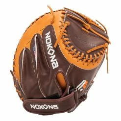 Nokona Alpha Plus 32.5" Fastpitch Catcher's Mitt -Baseball Gloves Sales Store 9d91 11 22 nokona select plus 32 5 fastpitch catchers mitt s v2 23132 13 l