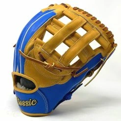 Classic Baseball Glove 12.75 Inch H Web Blue Tan Black Right Hand Throw -Baseball Gloves Sales Store IMG 5569 90491.1675437702