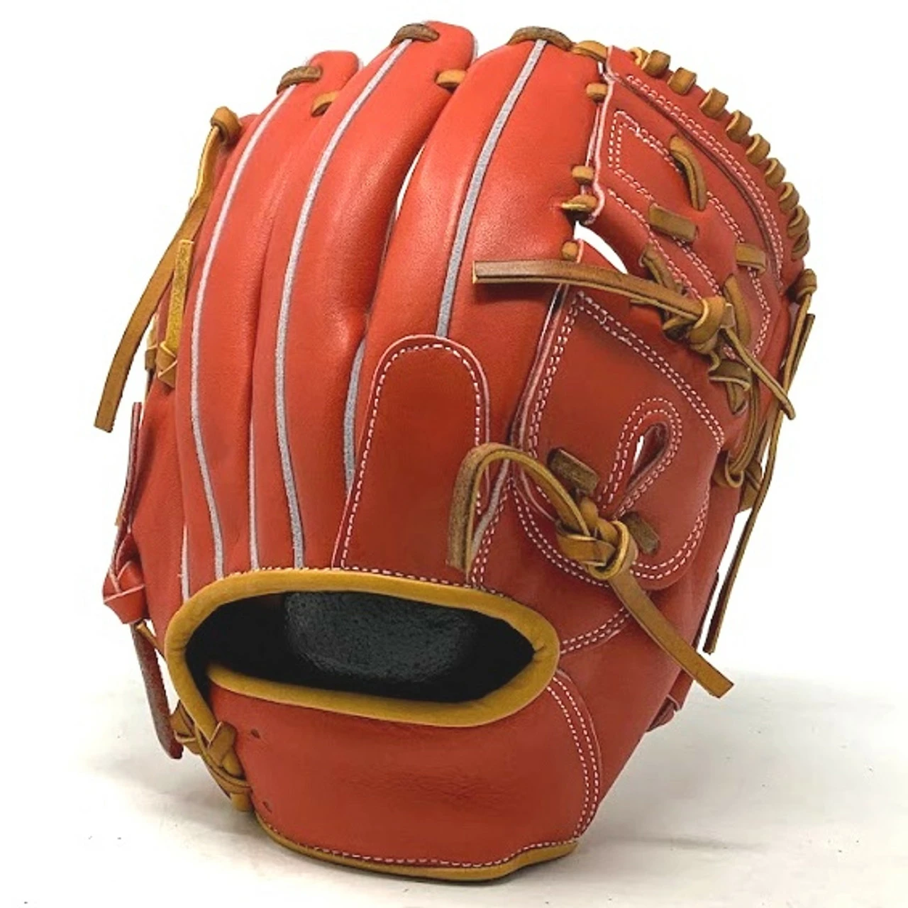 Custom Pro US Kip Red Tan 12 Inch Baseball Glove Right Hand Throw 3 Custom Pro US Kip Red Tan 12 Inch Baseball Glove Right Hand Throw - Image 3