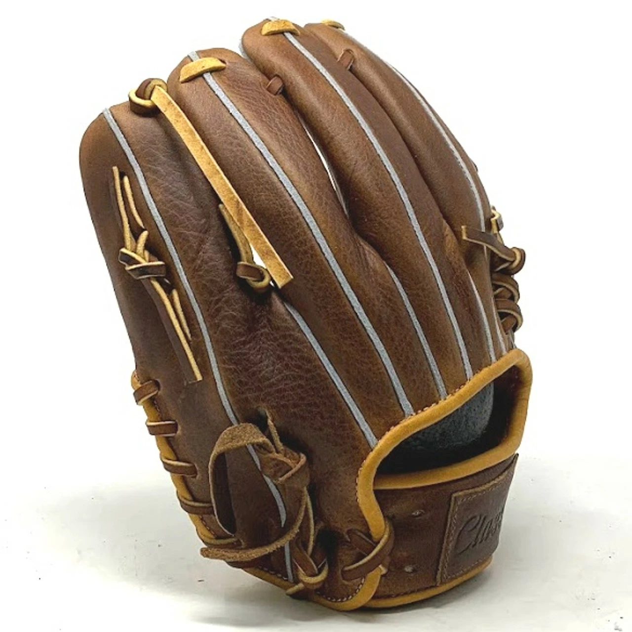 Classic Baseball Glove 11.25 Inch One Piece Oil Chestnut Right Hand Throw 4 Classic Baseball Glove 11.25 Inch One Piece Oil Chestnut Right Hand Throw - Image 4