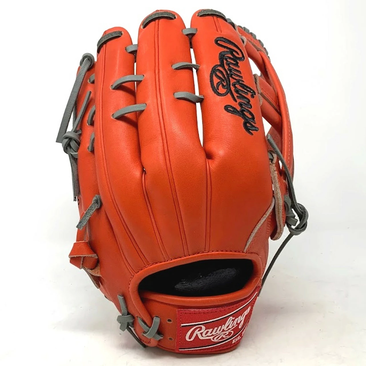 Rawlings Heart Of The Hide Red Orange 442 Baseball Glove 12.75 Inch Right Hand Throw 4 Rawlings Heart Of The Hide Red Orange 442 Baseball Glove 12.75 Inch Right Hand Throw - Image 4