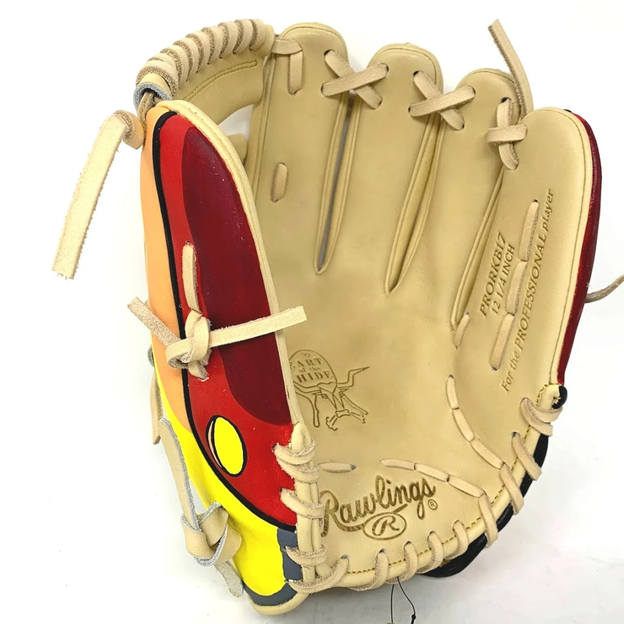 Rawlings Heart Of Hide KB17 Baseball Glove Custom Artwork Astrotorfcustoms Right Hand Throw 3 Rawlings Heart Of Hide KB17 Baseball Glove Custom Artwork Astrotorfcustoms Right Hand Throw - Image 3