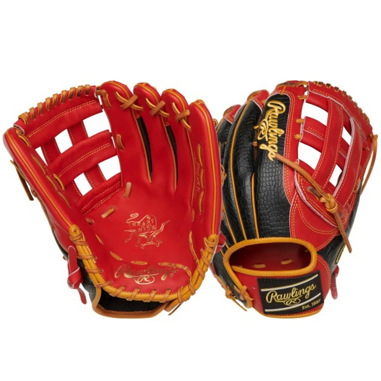 Rawlings Heart Of The Hide Color Sync 7 Baseball Glove 12.75 H Web 303 Left Hand Throw 3 Rawlings Heart Of The Hide Color Sync 7 Baseball Glove 12.75 H Web 303 Left Hand Throw - Image 3